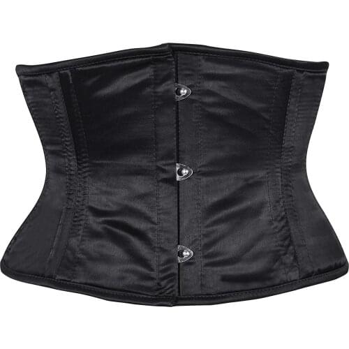 Underbust Corset Steel Boned Heavy Duty Waist Trainer Hourglass Body Shaper
