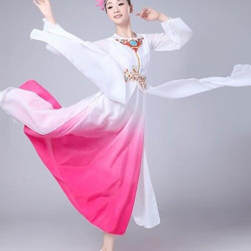 Chinese traditional dance classical ethnic Chinese dance costumes ancient chinese national costume stage wear AA4584
