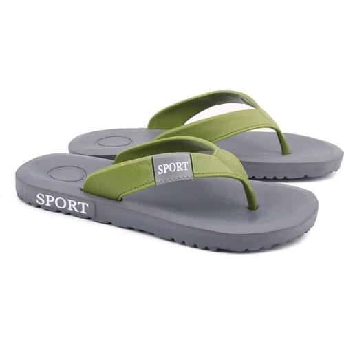 Korean Version Of Flip Flops Mens New Non-Slip Comfortable Sandals Youth Outdoor Leisure Beach Shoes Trend Student Slippe