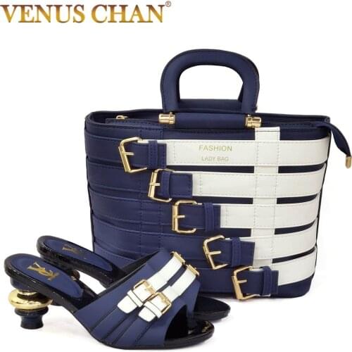 Latest Design African Women Shoes and Bag Set Decorated with Rhinestone Shoes and Bag for Party Wedding Luxery Shoes Women