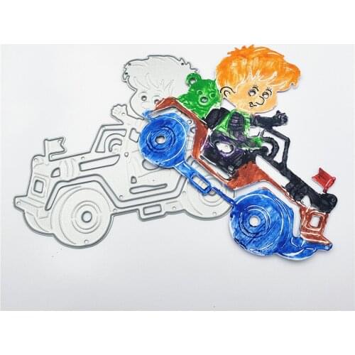 Cutting dies Sports Car Boy Metal Carbon Steel Paper Craft Die Cutting Dies Scrapbooking DIY Embossing stencil