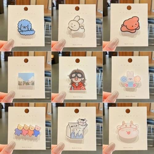 Cute Japanese brooch 2021 new tide pin badge accessories badge cartoon childrens bags decorative schoolbag