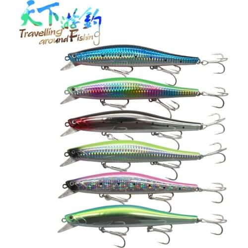 TAF Jerk Minnow 160mm 80g Fishing Lure Hard Bait Assorted Colors Quality Professional Wobblers Sinking Artificial Bait Tackle