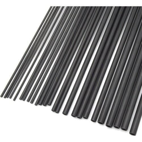 10pcs Carbon Fiber Tube 1000mm Length OD1.8 2 2.5 3 4 4.5 4.7 5 5.5 5.8mm carbon Pipe for Drones, Fishing Rods, Kites And Tripod