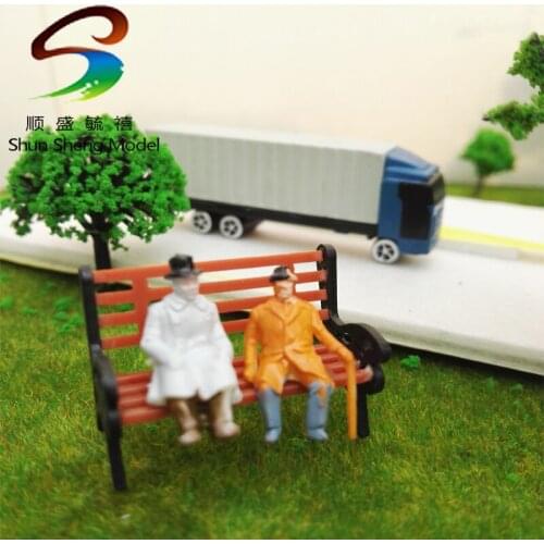 100pcs Scale Train Layout Set Model Scale color figure in scale 1:200