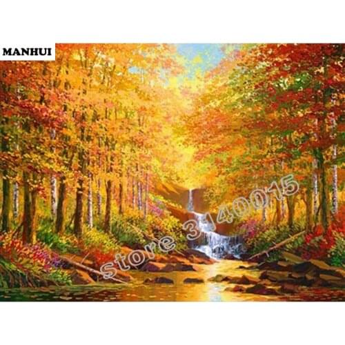 100% 5D diy Diamond Painting 3D landscape diamond painting Square rhinestones diamant painting embroidery BCD363