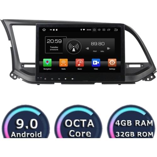 Roadlover Android 9.0 Car Multimedia Autoradio Player For Hyundai Elantra 2016 Stereo GPS Navigation Magnitola Double Din NO DVD