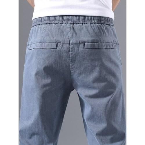 Sweatpants Breathable Joggers Trousers 2021 Elastic Waist Jogger Mens Casual Pants Ankle Length Harem Pant Sportwear