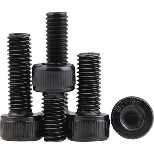 Black Hex Socket Head Cap Screw A2 Stainless Cup Head Allen Bolts M3 M4 M5