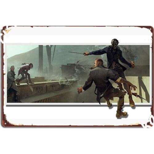 Corvo At The Edge Of The World Pop Out Metal Sign Club Bar Personalized Wall Pub Wall Decor Tin Sign Posters