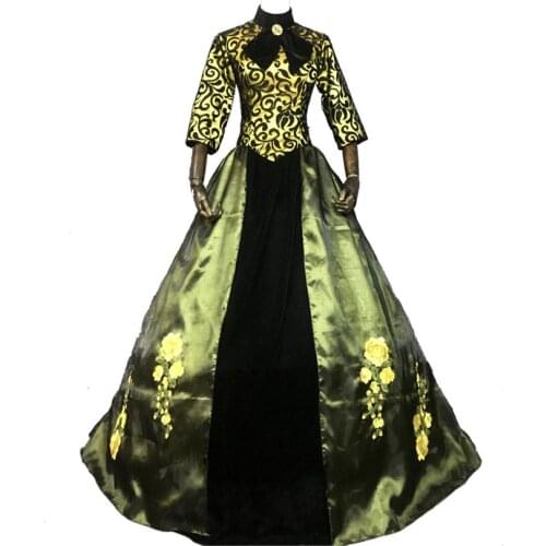 Cinderella Cosplay Stepmother Costume Adult Women Role-playing Party Dance Princess Dress Fancy Halloween Carnival Ball Gown