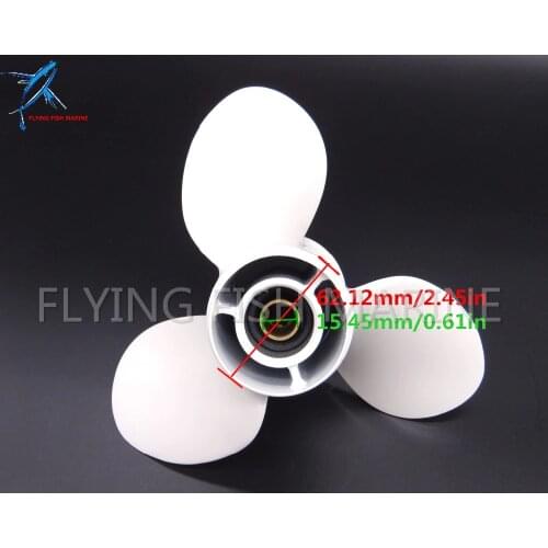 9 1/4x11-J Boat Engine Aluminum Propeller for Yamaha 9.9HP 15HP Outboard Motor 9 1/4 x 11 -J, Fit Hidea Parsun HDX 15hp Outboard