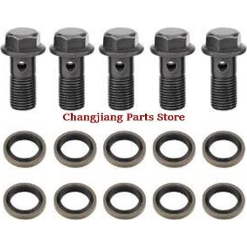 Motorcycle Double Banjo Bolt Hose 2pcs / lot M10 * 1.25pitch Brake Dual Line Dirt Pit Bike