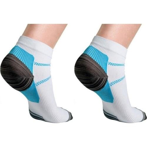 1pair Men Cotton Breathable Sock Sportwear Foot Compression Sock Anti-fatigue Plantar Fasciitis Heel Spurs Pain Sock