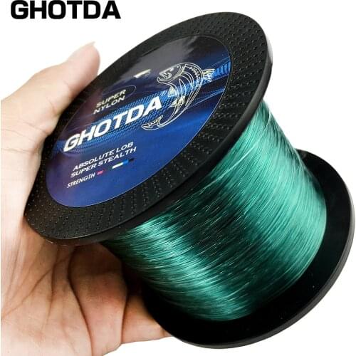 GHOTDA Nylon Fishing Line Super Strong Monofilament 3.4-28.6LB Japanese Material Saltwater Carp Fishing Accessories