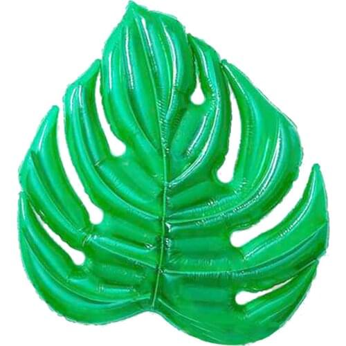 Newly Inflatable Green Leaf Floating Row Portable Water Lounge Swimming Ring Summer Water Toys for Adult Children