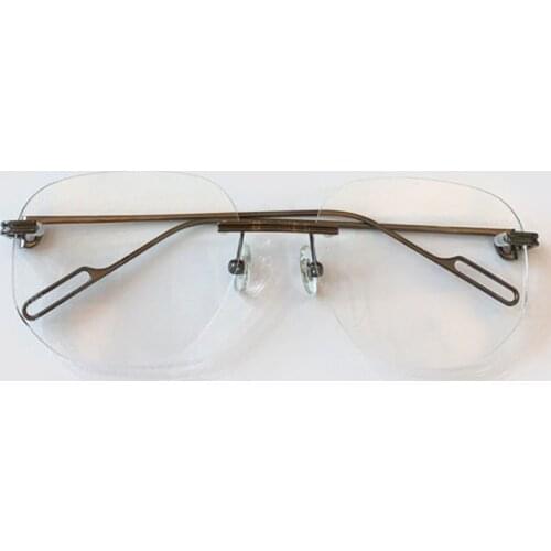 Optical Fashion Rimless Glasses Frame Brand Eyeglasses Prescription Ultralight Glasses Frames