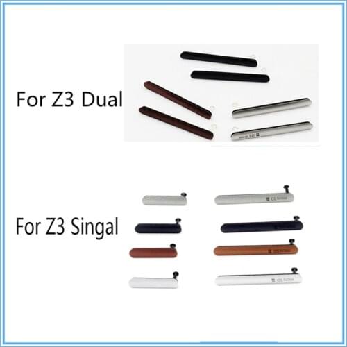 Original Charging Port USB Cover +Micro SD Port+SIM Card Port Slot Dust Plug for Sony Xperia Z3 D6603 D6643 Z3 dual D6633