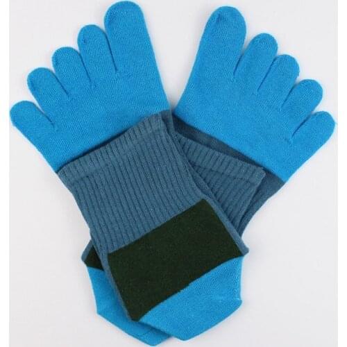 Autumn Winter Outdoor Sports Socks Breathable Five-finger Socks Warm Sweat-absorbent Deodorant Cycling Socks