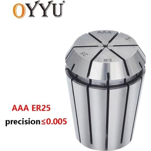 OYYU AAA ER25 2 3 4 5 6 7 8 9 10 11 12 13 14 15 16 High Precision 0.005 Spring Collet Chucks Milling Tool Engraving Machine 1pcs