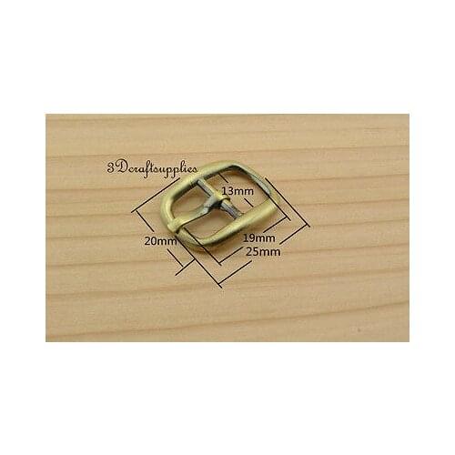 Belt buckle Center Bar buckle pin buckle 1/2 inch 13 mm anti bronze 12 pcs AT61