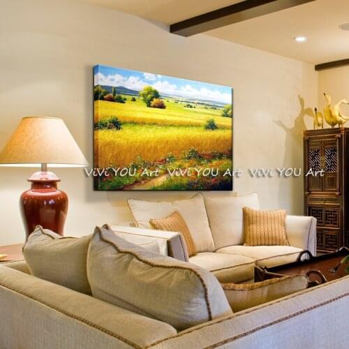 Hand-Painted Landscape Oil Painting home Decorative oil Painting Wall Painting Flower landscape painting hotel office wall decor