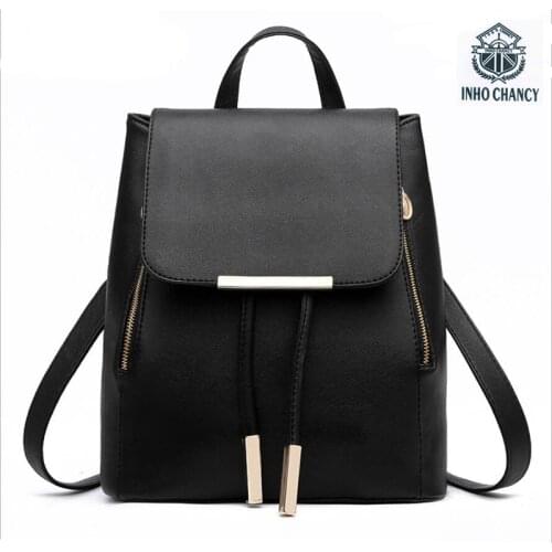 CHANCY Mochila Escolar School Bags For Teenagers Girls Top-handle Backpacks Herald FashionWomen Backpack High Quality PU Leather