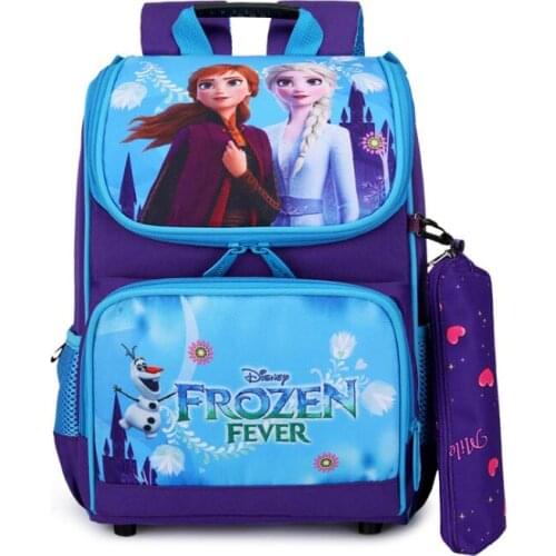 Disney primary schoolbag cartoon Elsa shoulder bag girl boy handbag baby children backpack kid Frozen schoolbag backpack