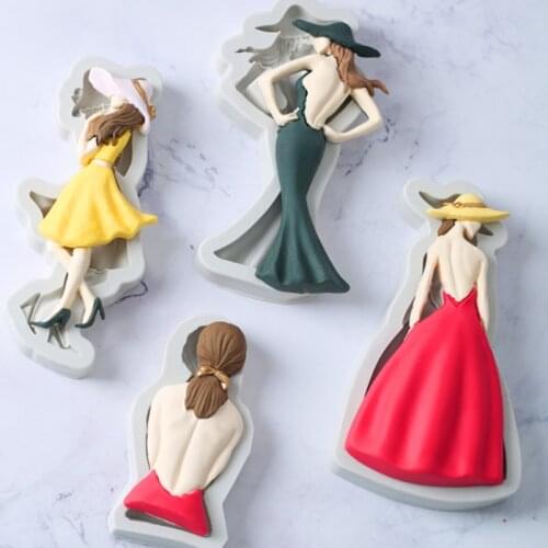Sexy Goddess Silicone Molds Fondant Cakes Decor Tools Silicone Molds Sugarcraft Chocolate Baking Tools For Cakes Gumpaste Form