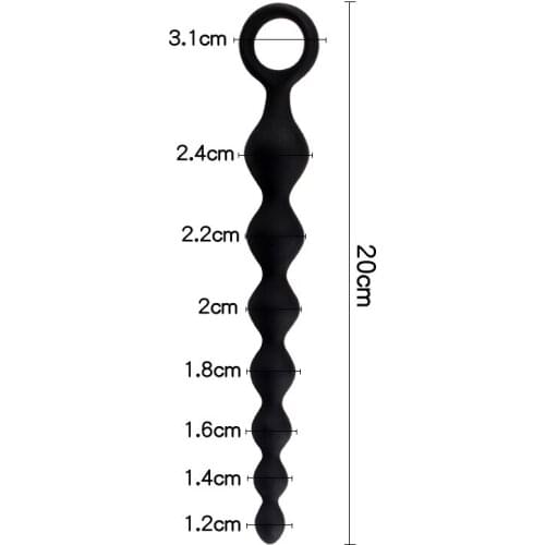 Super Long Silicone Butt Plug Anal Beads Ball Sex Toy For Beginners Man Women Couples Anus Masturbator Prostate Massager
