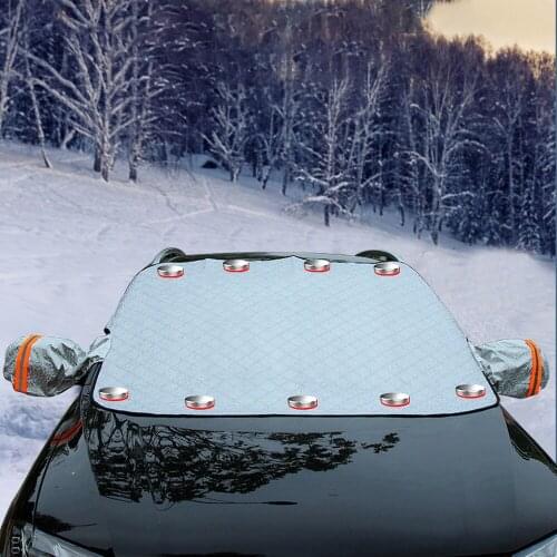 Outdoor Waterproof Anti Ice Frost Auto Protector Winter Car Snow Cover Car Cover Windshield Sunshade Automobiles Exterior Cover