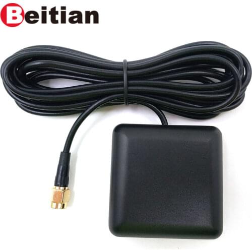 BEITIAN, external GNSS antenna, NEO M8N M8P M8T solution, high gain active patch ceramic antenna, SMA-J connector BA-35
