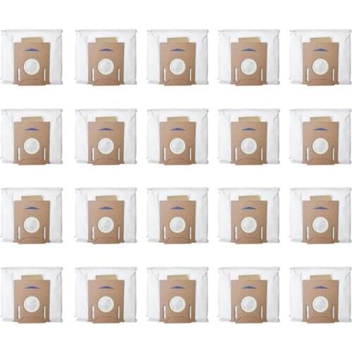 20Pcs for ECOVACS DEEBOT OZMO T8 Robot Vacuum Cleaner High Capacity Leakproof Dust Bag Replacement Accessories Parts Kit