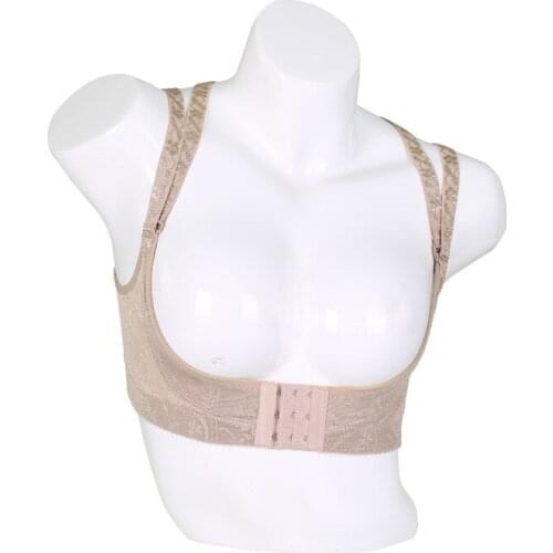 Women Chest Back Support Belt Band 6 Sizes Posture Shoulder Corrector Braces&Supports Sculpting Strap for Health Care Beige