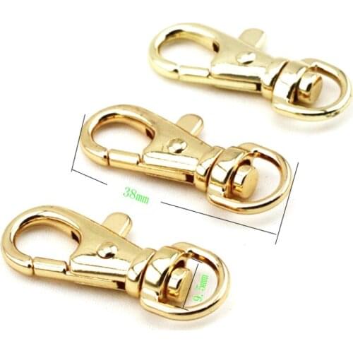 100pcs Tiny Push Gate Hooks Metal Swivel Snap Hooks