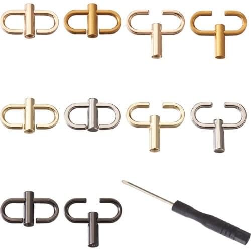 11pcs Adjustable Buckles Chain Link Clips for Handbag Chain Strap Length Shorten Screw Positioning Adjustment Bag Accessories