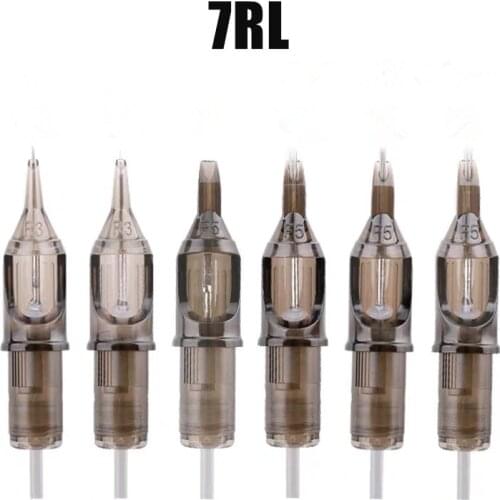 20 Pcs 7RL Cartridge Needles Disposable Sterilized Permanent Makeup Piercing Needles Tattoo Supplies
