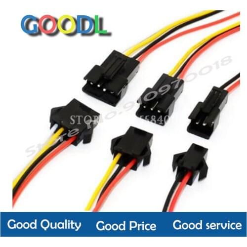 5pairs SM2.54 2 3 4 5 6pin SM Male & female Led Connector 2pin/3pin/4pin/5pin 6pin Wire cable pigtail Plug Total length 40cm