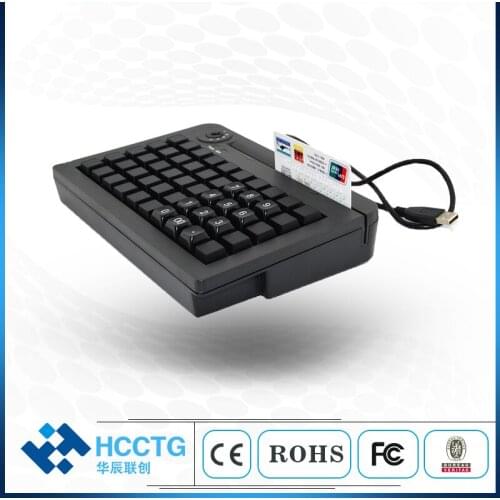 50Keys 4 Segment Electronic Key Locks USB membrane Programmable POS Keyboard KB50M