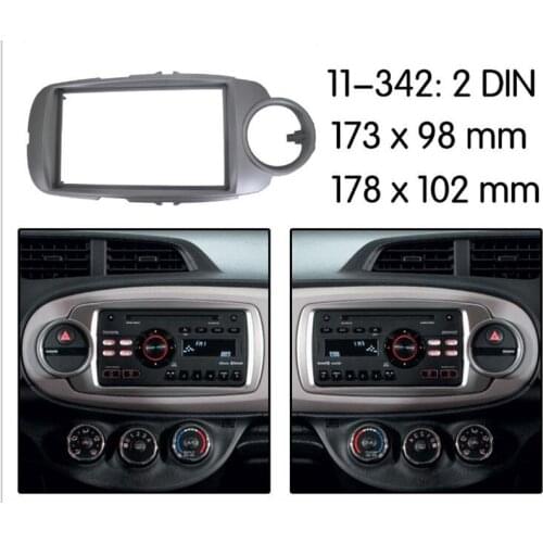 Car Radio Fascia Stereo Frame Dash Panel Mount Kit for 2012 Toyota Yaris Vitz