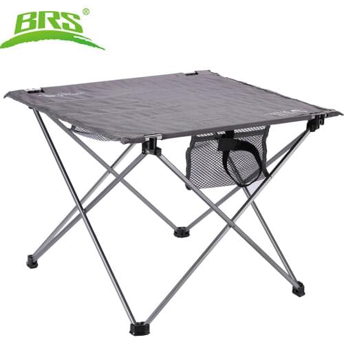 BRS Outdoor Aluminum Alloy Folding Table Oxford Cloth Portable Durable Camping Picnic Fishing Desk Lightweight Patio Tea Table
