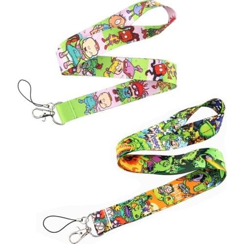 CA968 Cartoon Dinosaur Lanyards Cool Neck Strap Mobile Phone Keys ID Card Holder Lanyard For Keys DIY Hanging Rope Lanyards