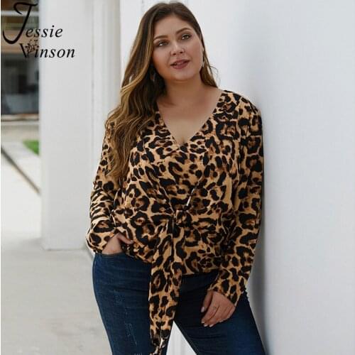 Леопардовые блузки JESSIE VINSON China At AliExpress