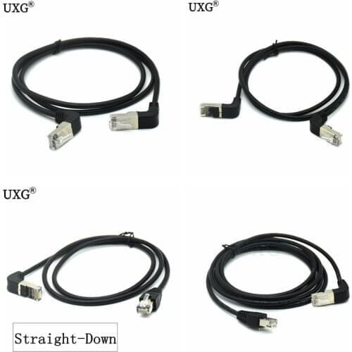 Elbow Down & Up Angled 90 Degree cat5e 8P8C FTP STP UTP Cat 5e Ethernet Network Cable RJ45 Lan Patch Cord 0.5m 1m 2m 3m 5m Angle