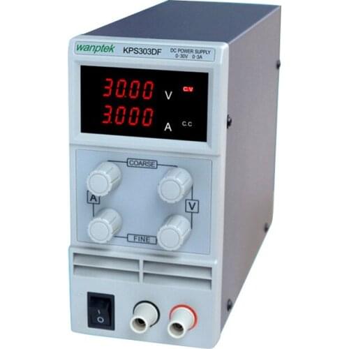 KPS303DF 30V3A 110V-230V 0.1V/0.001A EU LED Digital Adjustable Switch DC mA display