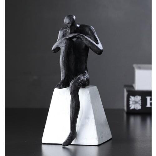 THINKERS LIGHT LUXURY DECORATION LIGHT LUXURY NORDIC PORTRAIT SIMPLE AND STYLISH HOME MODEL ROOM SOFT DECORATION