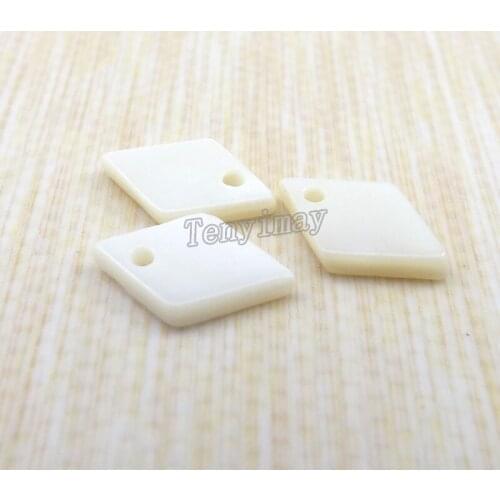 Wholesale 100pcs Rhombus Shell Pendant Shell Earring Pendant, Fashion Shell Jewelry Accessory