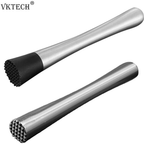 Stainless Steel Wine Mixing Stick Cocktail Muddler Shaker With Crushing Hammer DIY Drink Fruit Muddler Crushed Ice Barware Tool