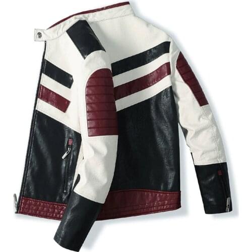 TACE&SHARK Men's Faux Leather Jackets