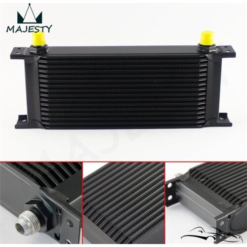 AN8 Universal Row16 Oil Cooler 16 Rows Aluminum Engine Transmission Radiating System